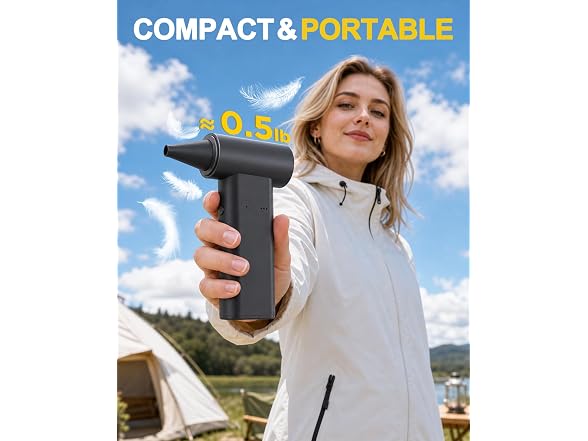 Exovyn 2-in-1 Air Duster & Car Vacuum