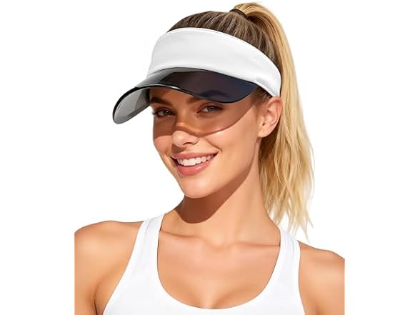 JANETSHATS UPF50+ Transparent Sun Visor - Gallery 10