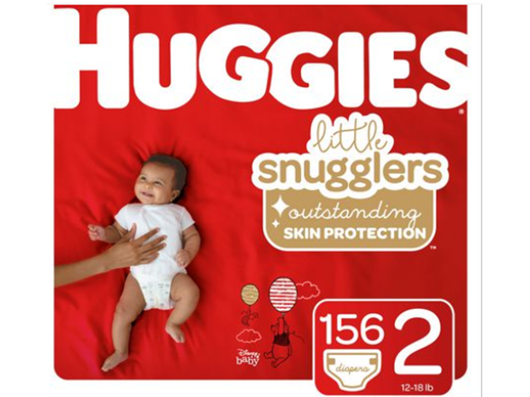 thumbnail image 2 of Huggies Little Snugglers Diapers Size 3 (16-28 Lbs) – 136 Count Huge Pack, Unisex, USA Made 2 of 4