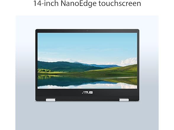 ASUS Chromebook Flip CX1 Convertible Laptop, 14" FHD NanoEdge 360-degree Touchscreen, Intel Celeron N4500 Processor, 128GB eMMC Storage, 8GB RAM, ChromeOS, Transparent Silver, CX1400FKA-AS88FT (Open Box)