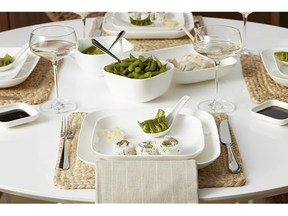 Lenox Dinnerware Set, Studio 1414 Square 16-Piece Set White