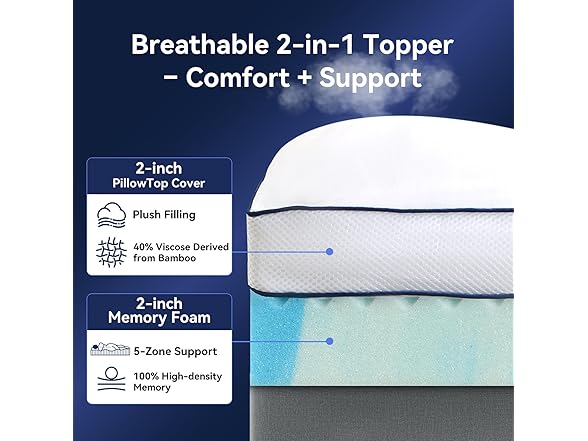 NicePlus mattress topper