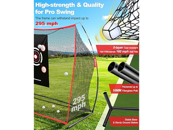 Rhino Valley Golf Practice Net with 2 Targets