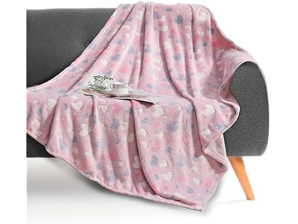 Elegant Comfort Glow in The Dark Throw Blanket