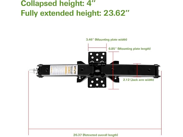 WEIZE BC1038251215237 Stabilizer Jacks 9000lbs 4pack
