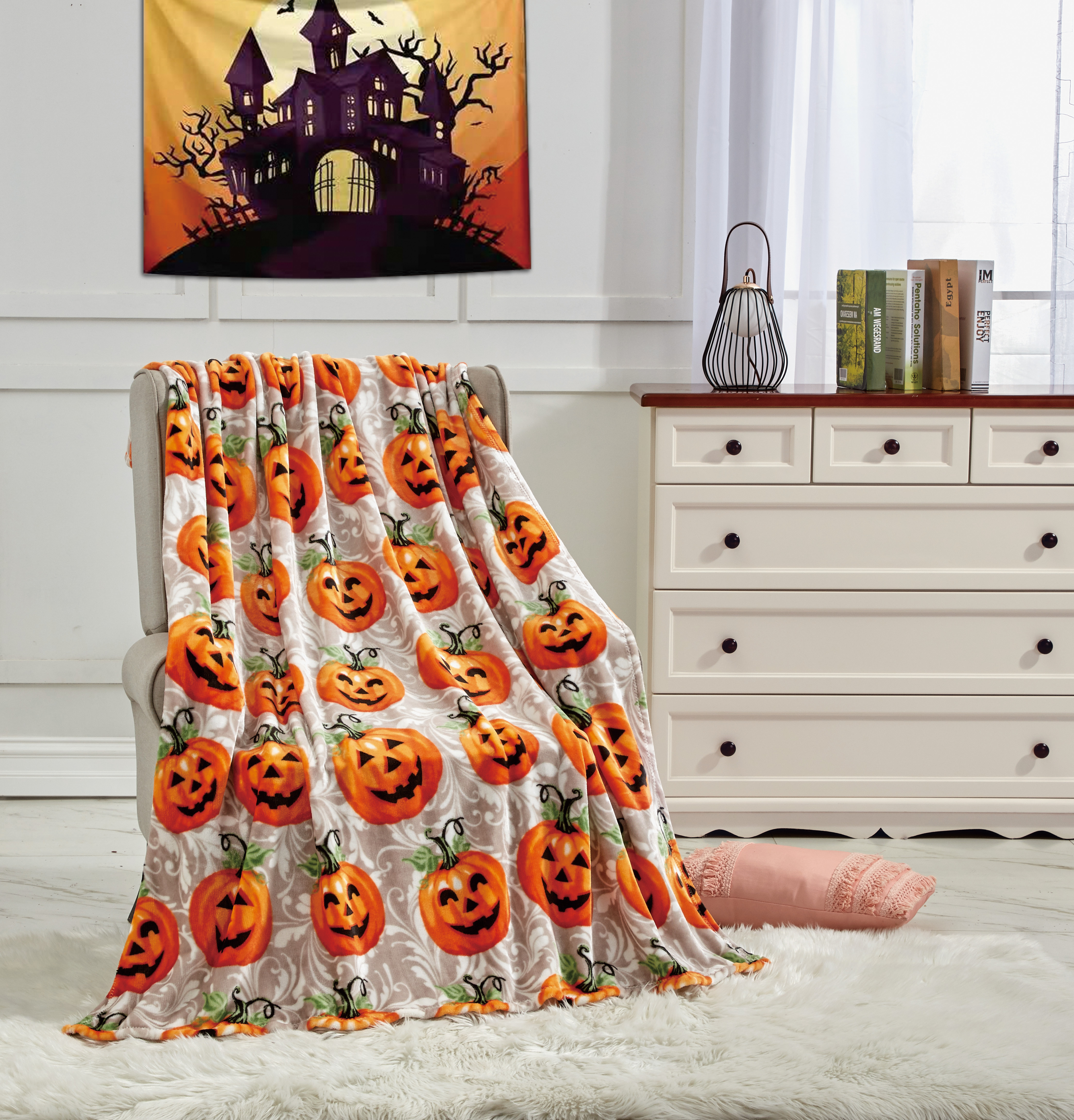 Noble House Pumpkins Throw (2 Pack) - Gallery 4