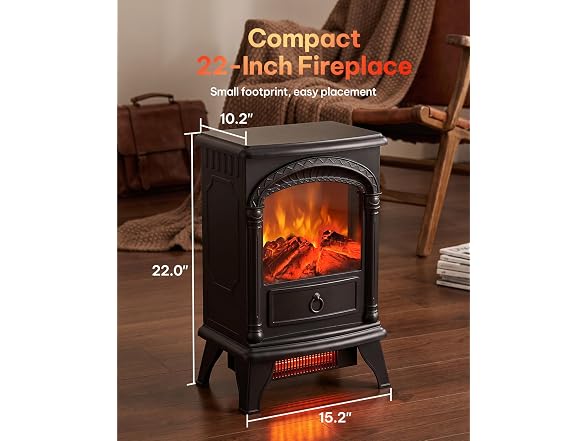 Silonn 22" Electric Fireplace Heater