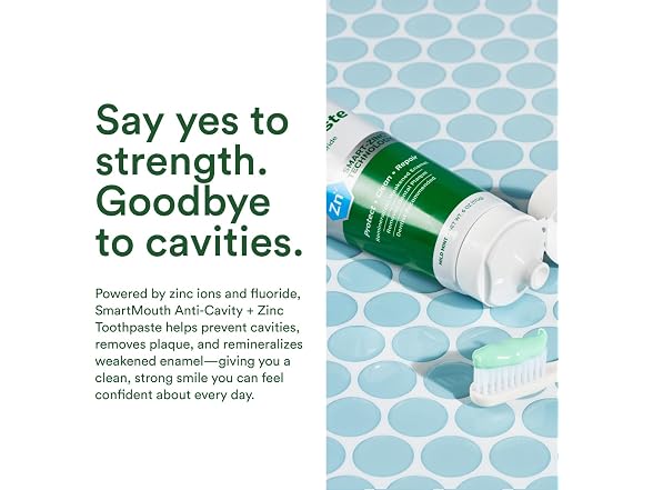 SmartMouth Anti Cavity Zinc Toothpaste 6oz