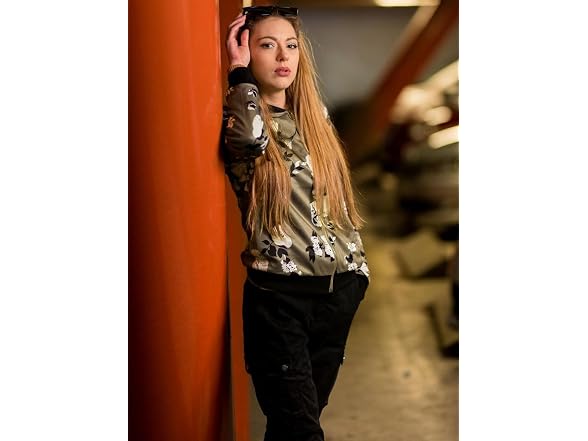 Ecowish Women (XL) Casual Bomber Jacket