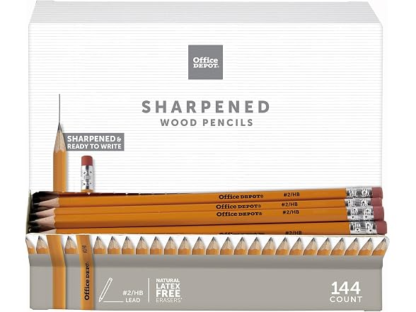 Office Depot® Brand Gravity Feed Woodcase Pre-Sharpened Pencils