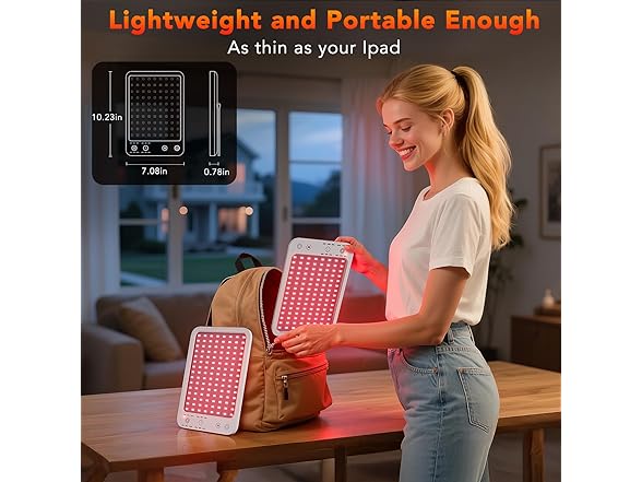 ZonGym Red Light Therapy Lamp for Face