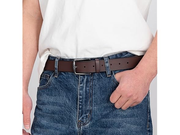 KM Legend Men Leather Dress Work Business Belt
