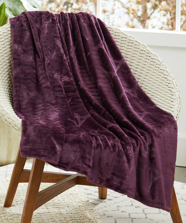 Eiffel Tower Embossed Sherpa Throw - Gallery 11
