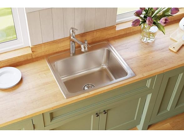 Elkay Single Bowl Drop-in Stainless Steel 25"