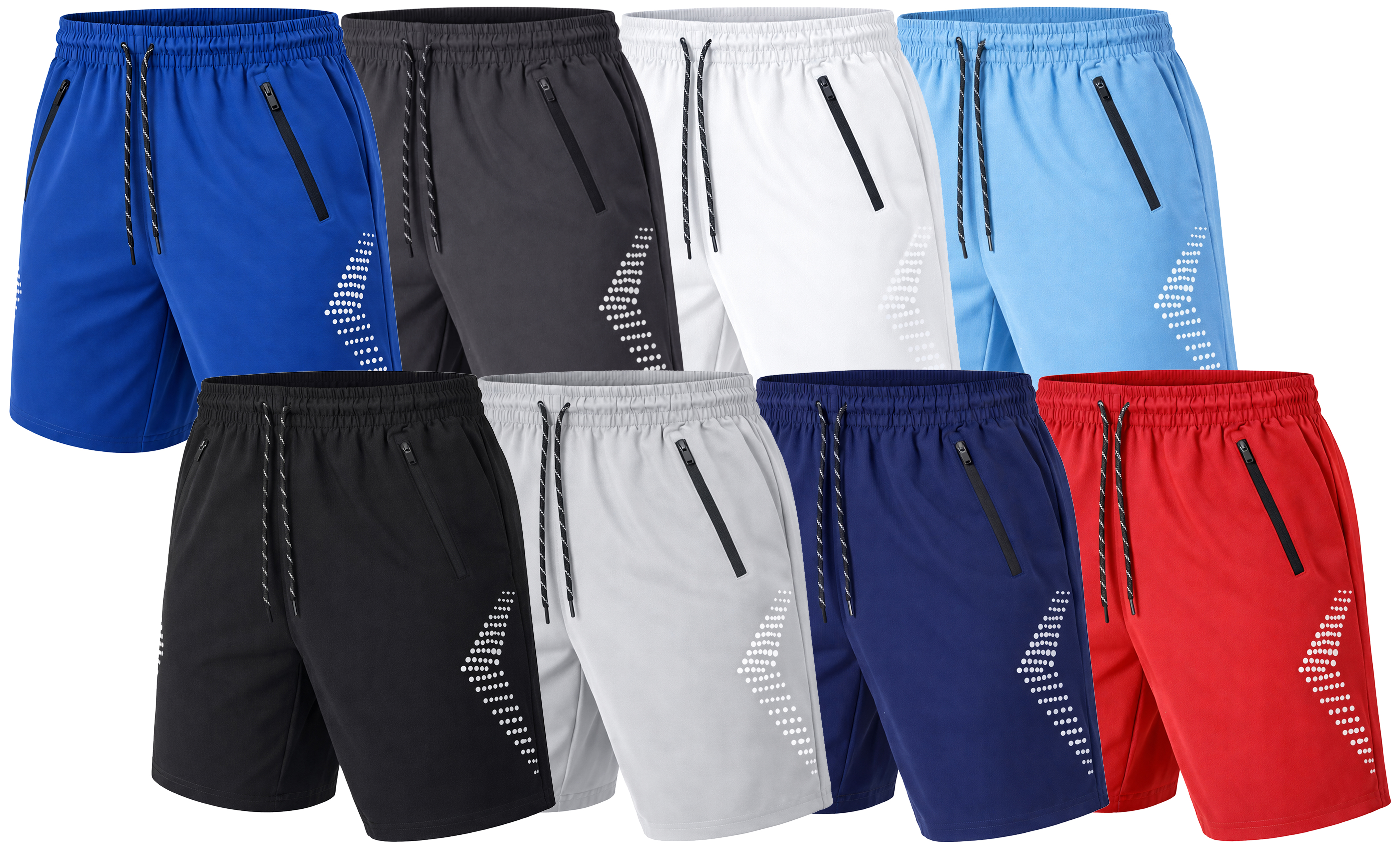 3Pk Asst Mens Training Shorts - Gallery 14