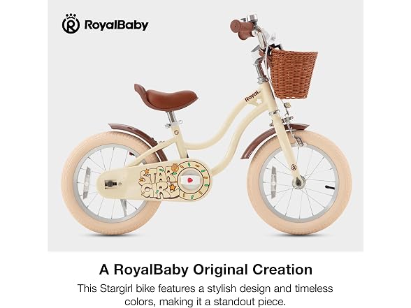 RoyalBaby Girls Bike, Stargirl EZ Kids Bike, 14 Inch