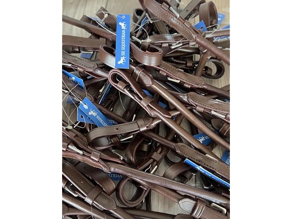Sie English Saddle Grab Straps Brown) - Gallery 2