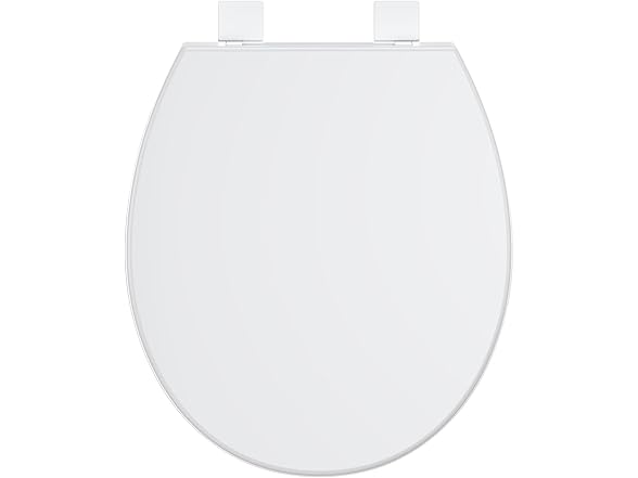 homfan Toilet Seat Cover, Round Toilet Seat w Quick-Release