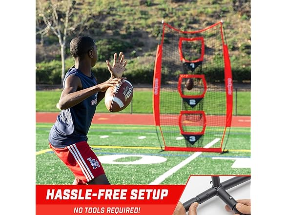 GoSports 8 ft x 4 ft Football Training Vertical Target Net