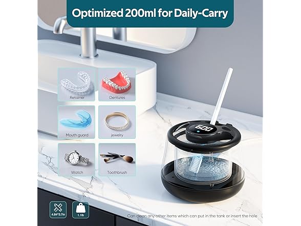 KINTLE Ultrasonic Retainer Cleaner