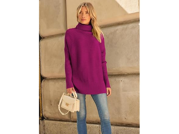 Lillusory Women (M) Oversized Turtleneck Pullover