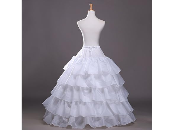 Edith Qi Women (OS) Wedding Ball Gown 4-Hoop Dress