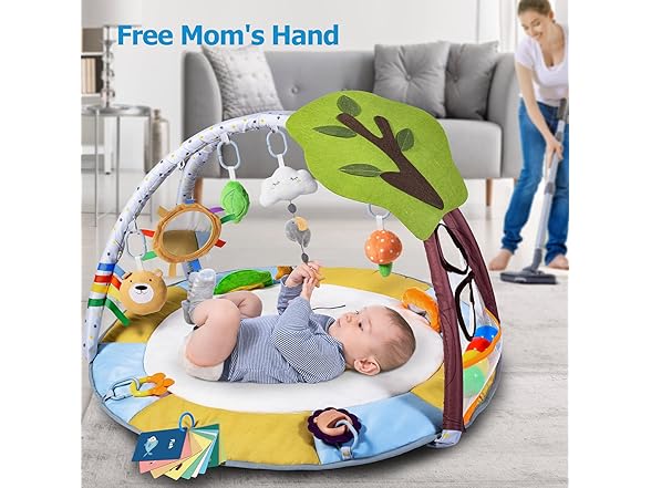 Lupantte 7-in-1 Baby Play Gym Mat