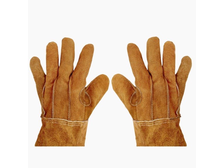 Exxo 9102 Large GLOVE, BROWN SPLIT LEATHER HEAVY DUTY, L Br