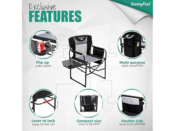 Vevor Oversized Directors Camping Chair