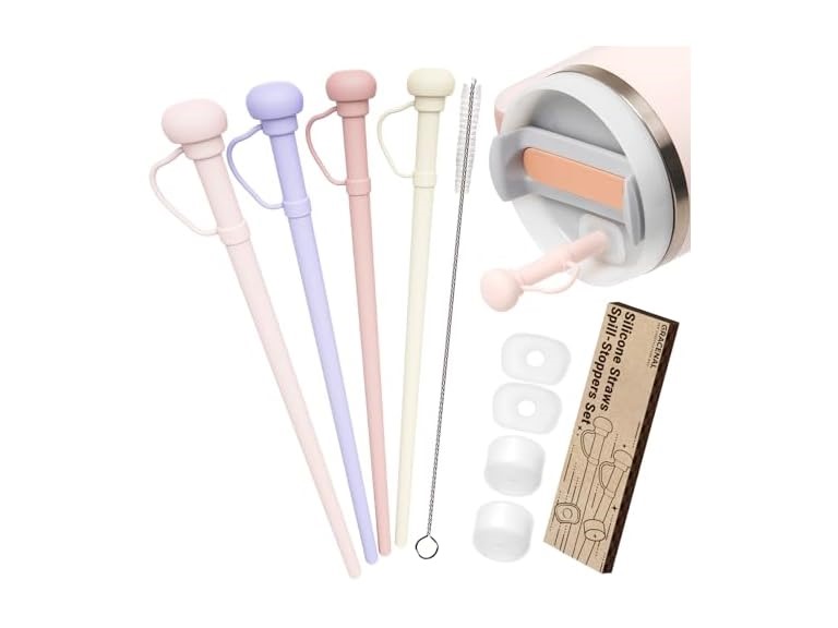 Gracenal Reusable Silicone Straw