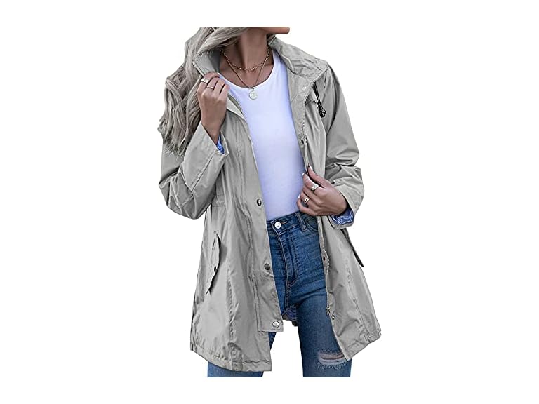 Women's Hooded Lightweight Raincoat  - Gallery 13