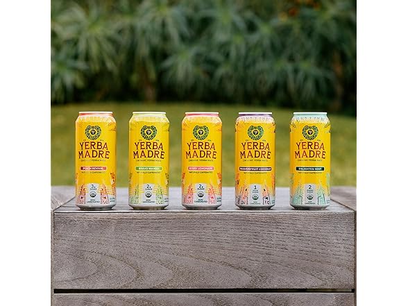 12PK Yerba Madre Organic Yerba Mate, Bravo Mango