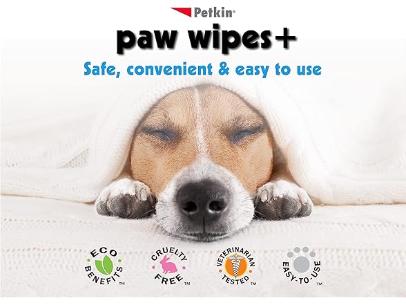 Petkin Paw Wipes 100 count
