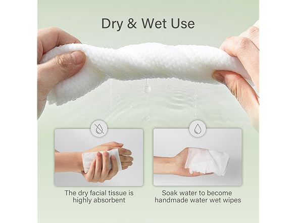 Unifree Facial Towels I Towelettes I Dry Wipes