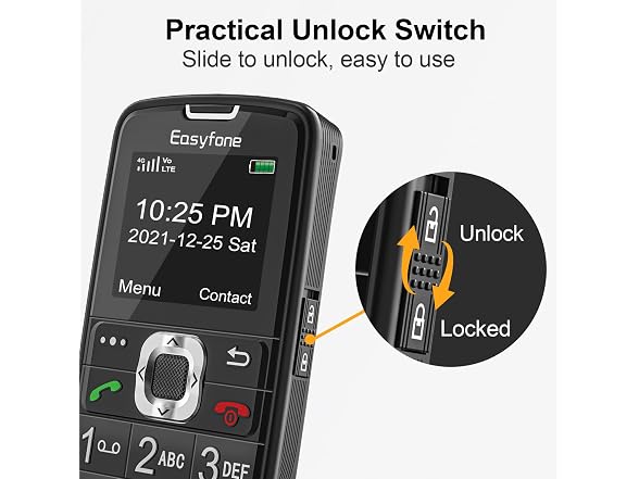 Easyfone Prime-A6 Unlocked 4G Feature