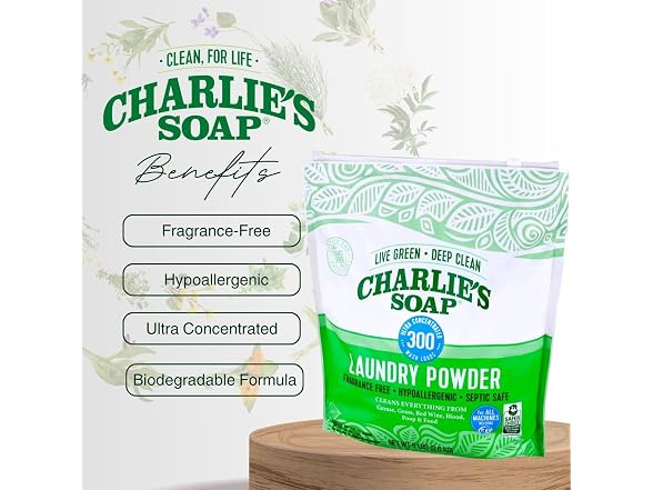 Charlies Soap Laundry Powder 300 Loads