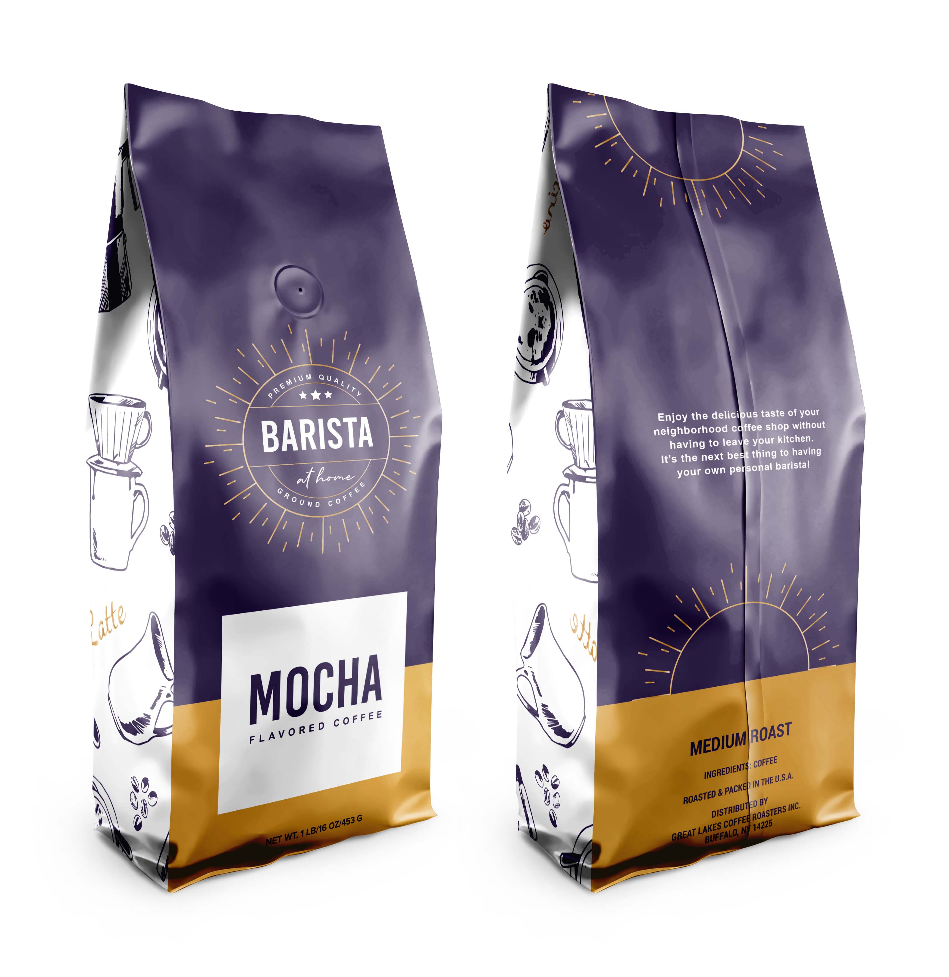 (4pk) Barista at Home Ground Coffee Variety Pack - Gallery 6