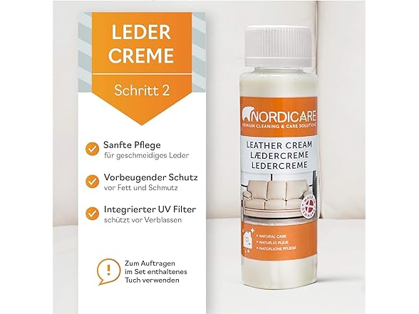 Nordicare Leather Cleaner Care Kit