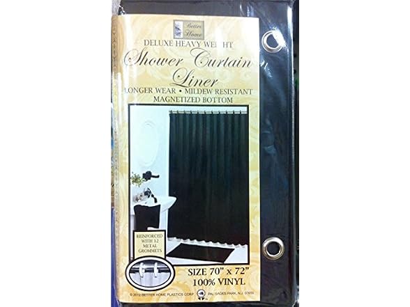 Better Home New Vinyl Shower Curtain Liner wi