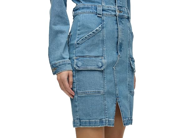 Hudson Women's Cargo Long Sleeve Denim Reconstructed Dress