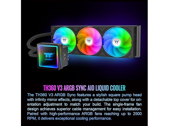 Thermaltake TH360 V3 ARGB CPU Liquid Cooler 360mm