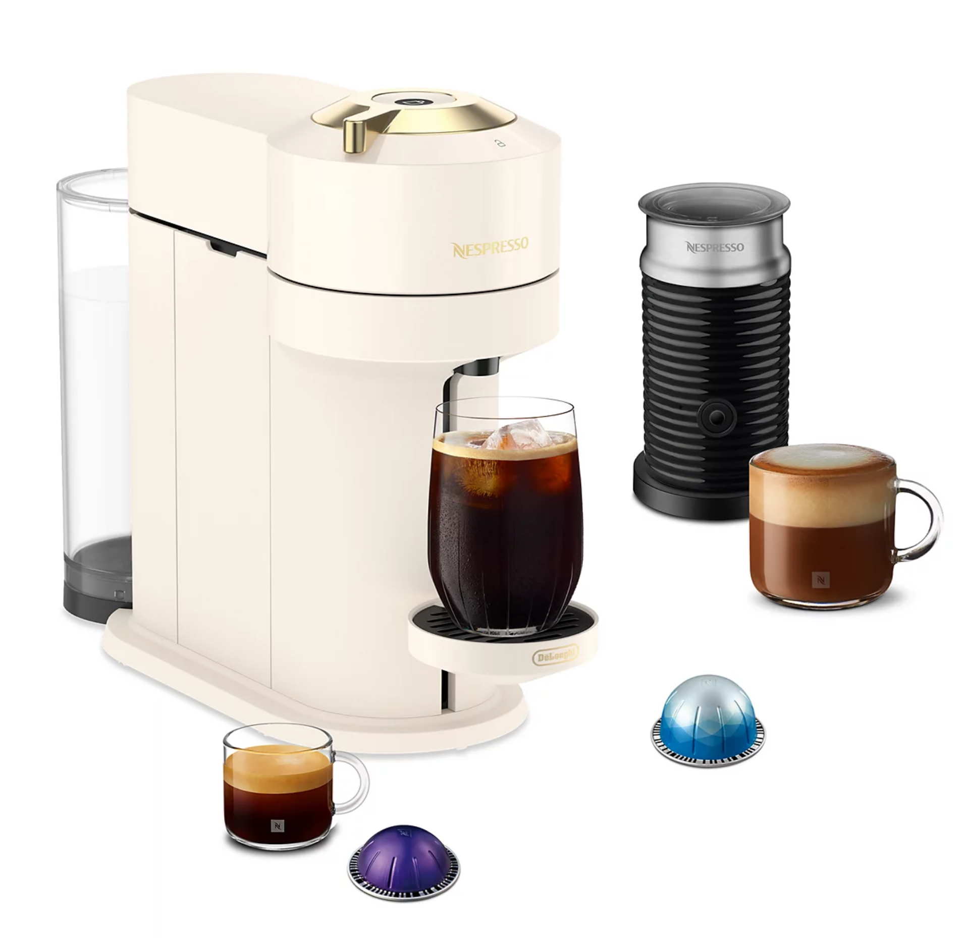 Vertuo Next Premium Coffee and Espresso Maker w Aeroccino - Gallery 3