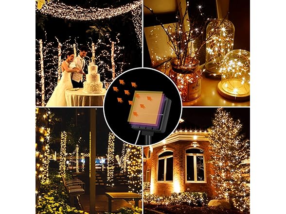 Brightever Solar String Lights 288ft, Warm White
