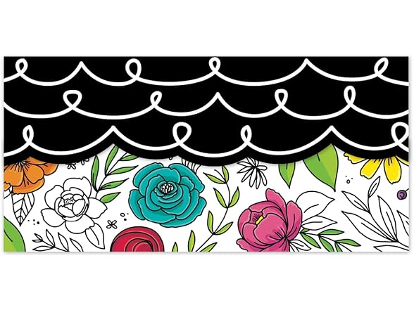 CTP Core Decor Loop-de-Loop on Black Bulletin Board Border