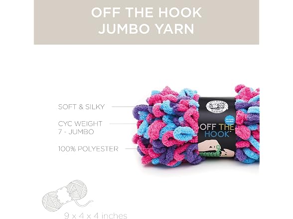 (1 Skein) Lion Brand Yarn Off the Hook