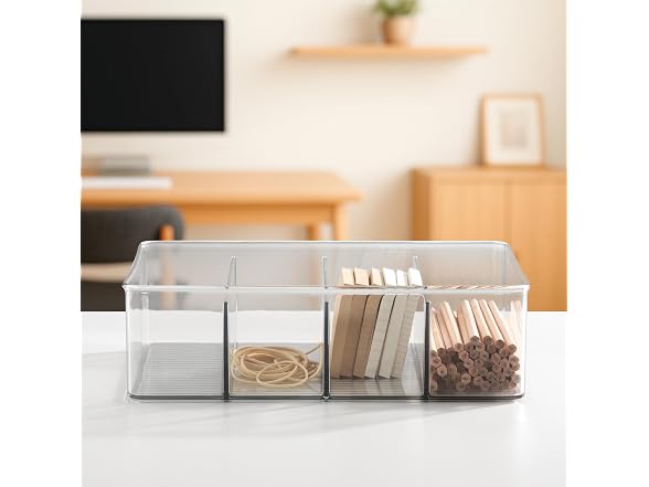 iDesign 4-Section Storage Bin for Tea Bags 2PK