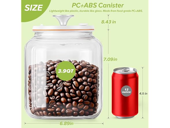 Secura VacGuard Fresh Canister 3.7 L, 125 oz