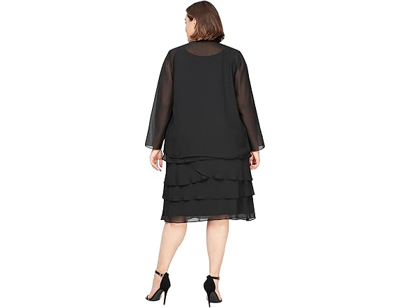 S.L. Fashions Women's Black Jacket (22P)