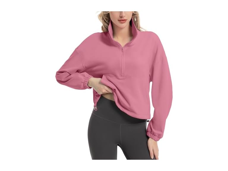 Fkeep Women Quarter Zip Pullover Women Pullover - Gallery 19