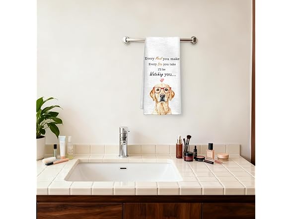 Funny Labrador Retriever Kitchen Towel